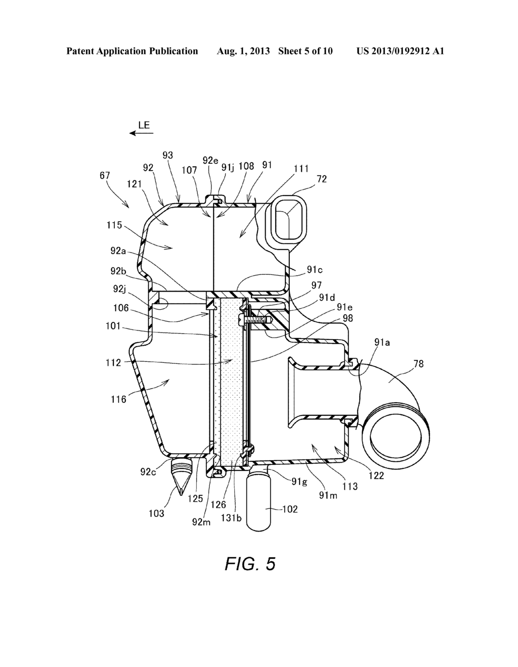 AIR CLEANER DEVICE FOR VEHICLE - diagram, schematic, and image 06