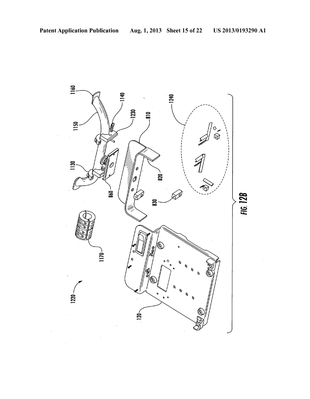 Low-profile quick-adjust mount for laptop computer - diagram, schematic, and image 16