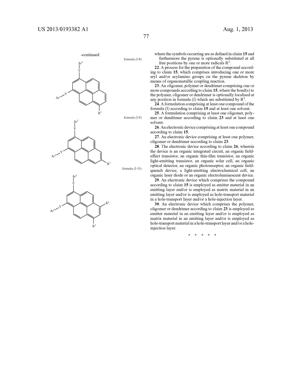 COMPOUNDS FOR ELECTRONIC DEVICES - diagram, schematic, and image 78