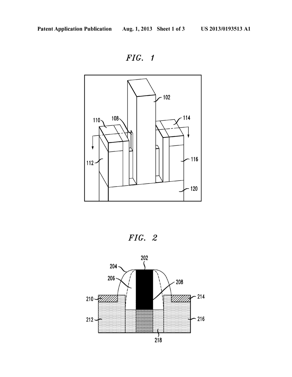 Multi-Gate Field Effect Transistor with a Tapered Gate Profile - diagram, schematic, and image 02