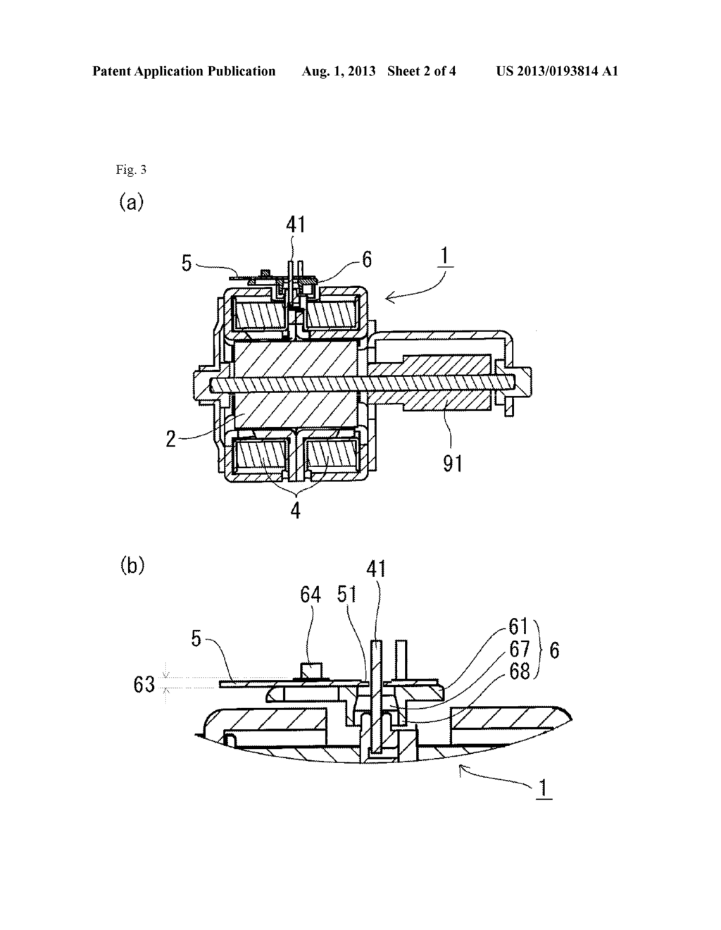 MOTOR HAVING HOLDER OF FLEXIBLE PRINTED CIRCUIT BOARD AND ACTUATOR USING     SUCH MOTOR - diagram, schematic, and image 03