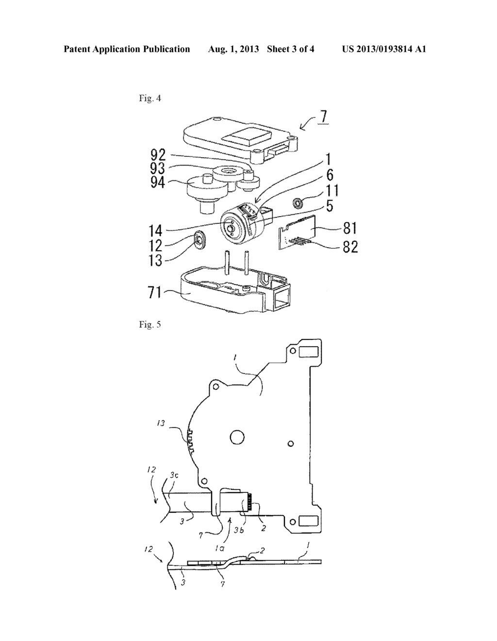 MOTOR HAVING HOLDER OF FLEXIBLE PRINTED CIRCUIT BOARD AND ACTUATOR USING     SUCH MOTOR - diagram, schematic, and image 04