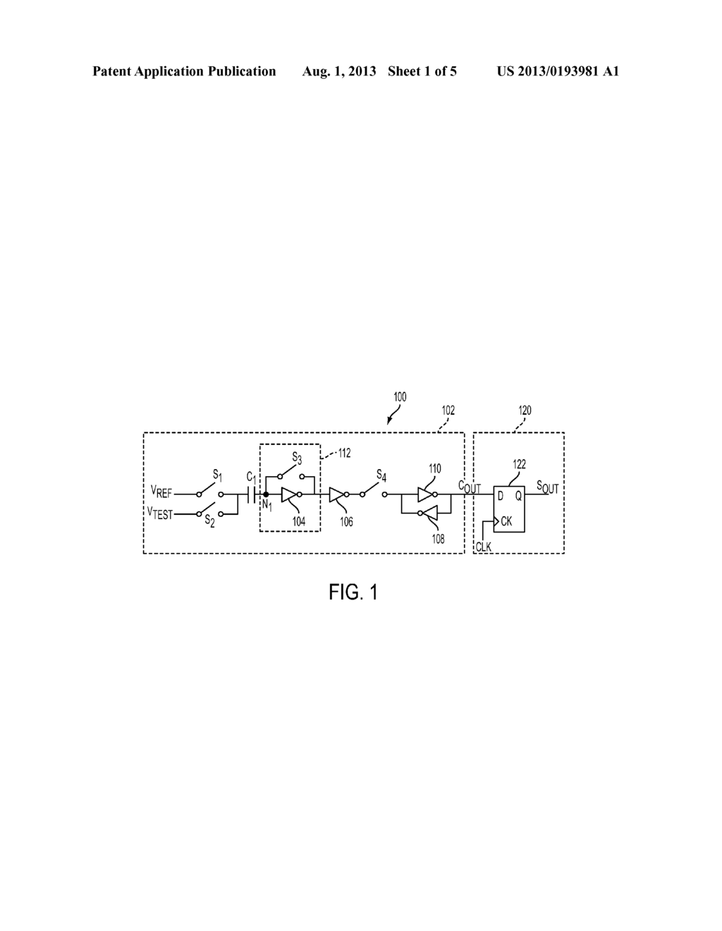 SWITCHED CAPACITOR COMPARATOR CIRCUIT - diagram, schematic, and image 02