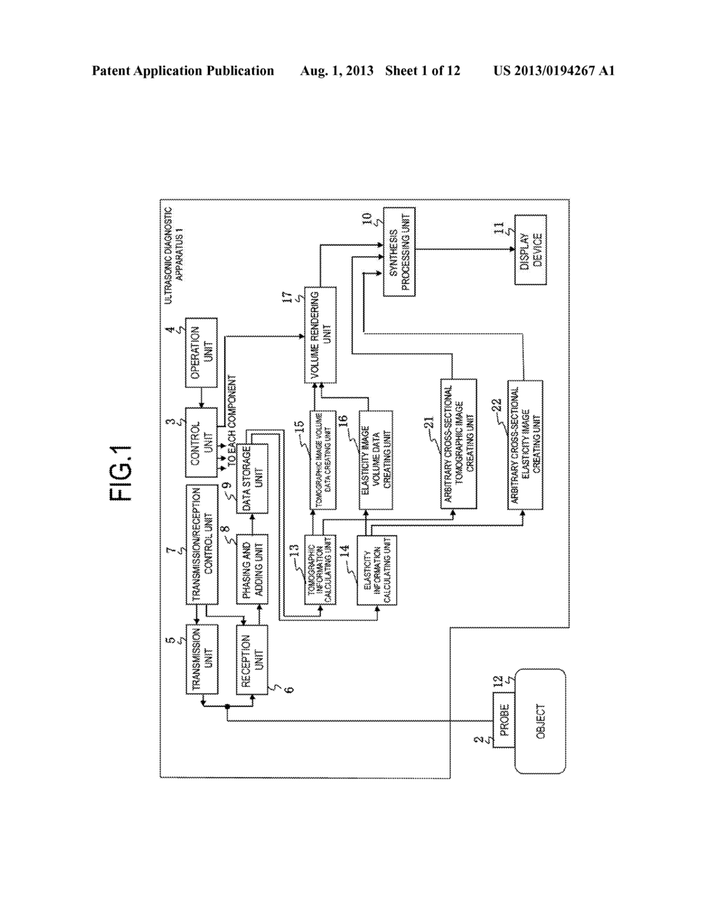 ULTRASONIC DIAGNOSTIC APPARATUS AND ULTRASONIC IMAGE DISPLAY METHOD - diagram, schematic, and image 02