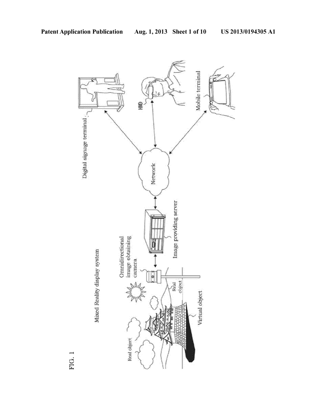 MIXED REALITY DISPLAY SYSTEM, IMAGE PROVIDING SERVER, DISPLAY DEVICE AND     DISPLAY PROGRAM - diagram, schematic, and image 02