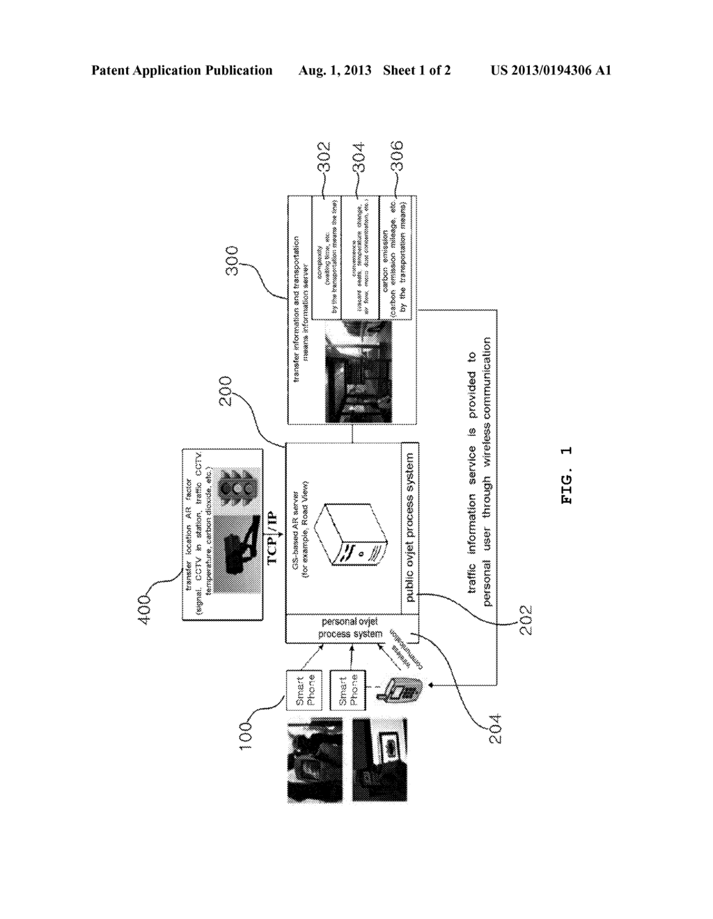 SYSTEM FOR PROVIDING TRAFFIC INFORMATION USING AUGMENTED REALITY - diagram, schematic, and image 02