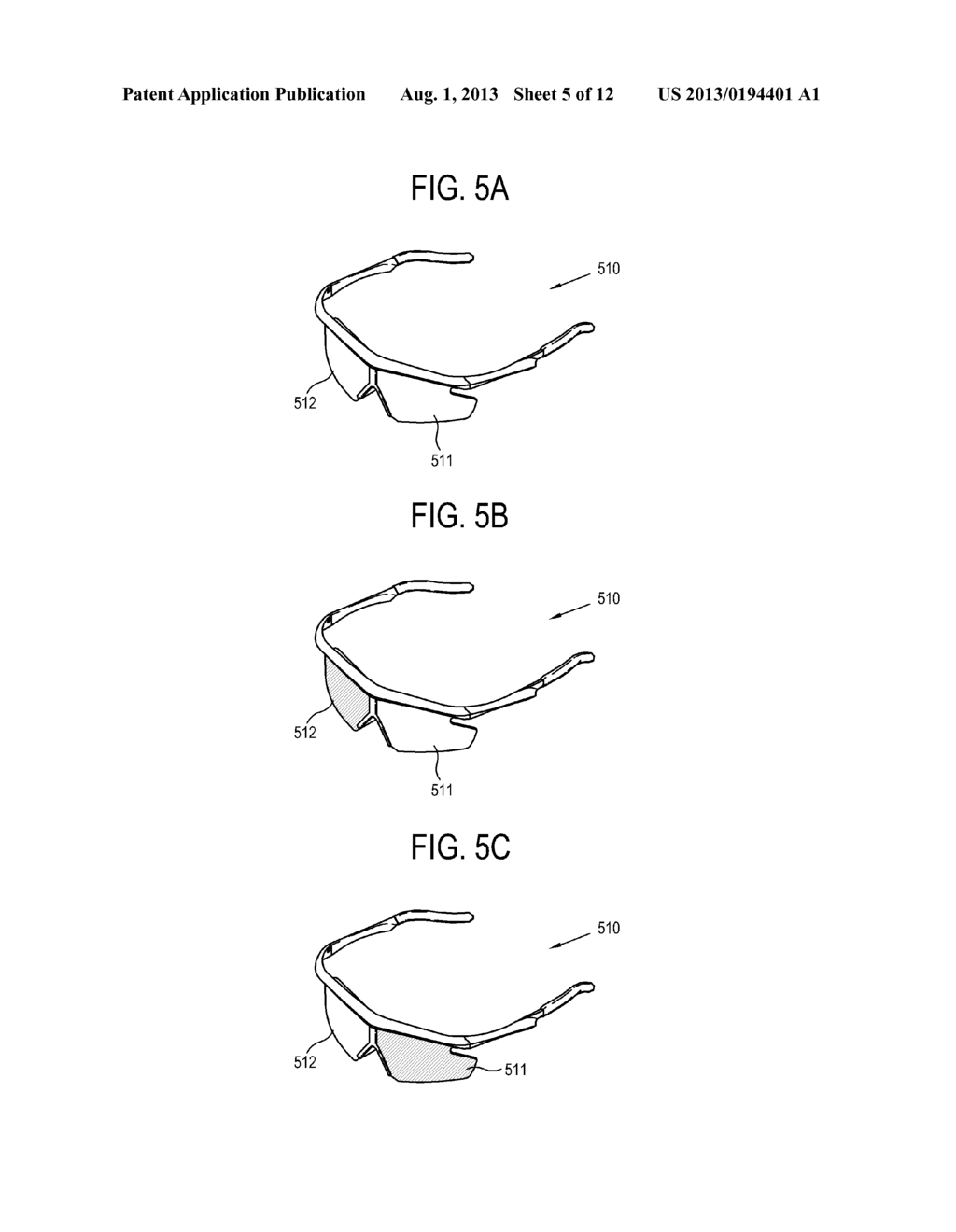 3D GLASSES, DISPLAY APPARATUS AND CONTROL METHOD THEREOF - diagram, schematic, and image 06