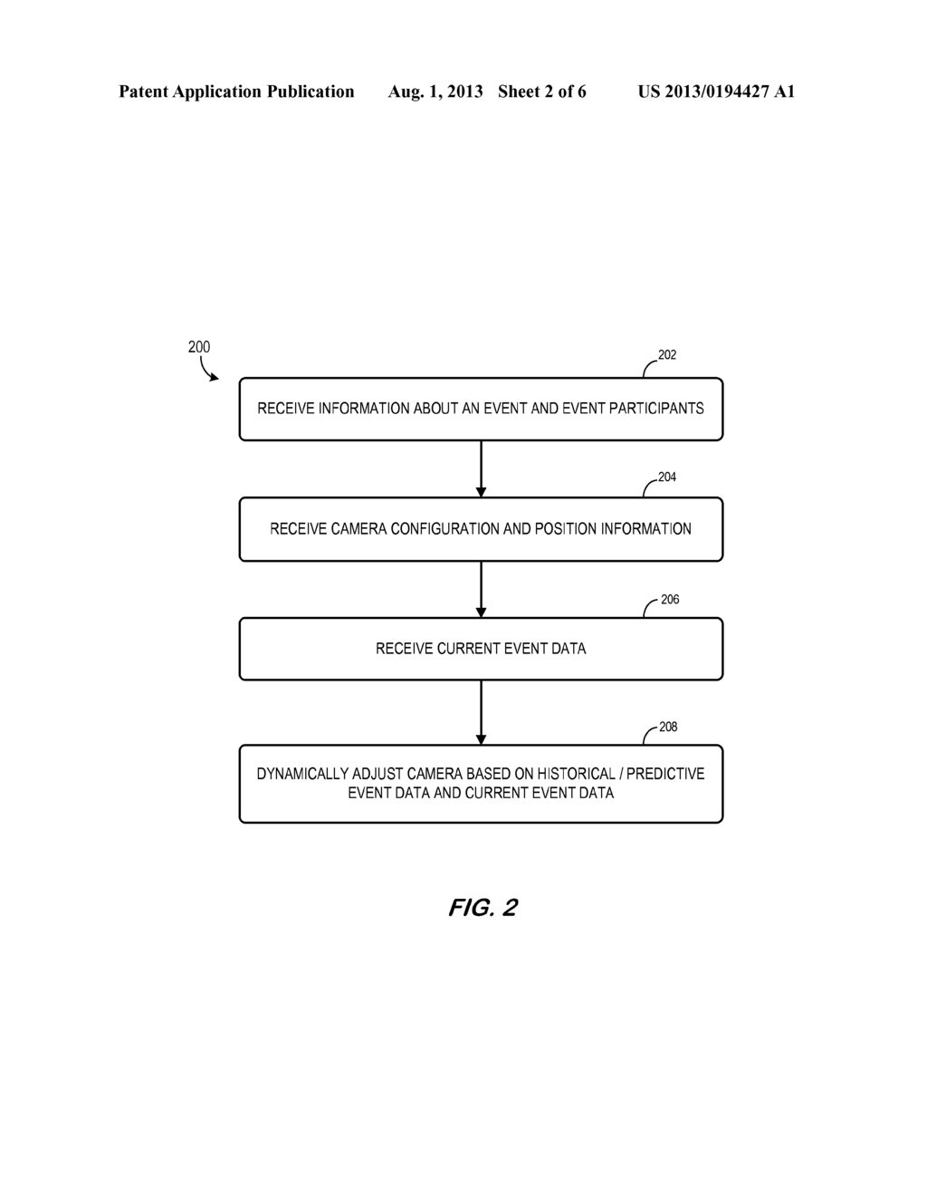 SYSTEMS METHODS FOR CAMERA CONTROL USING HISTORICAL OR PREDICTED EVENT     DATA - diagram, schematic, and image 03