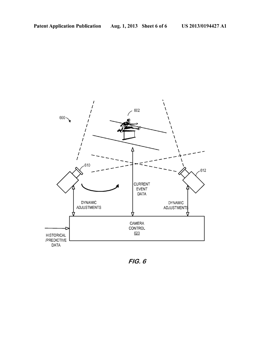 SYSTEMS METHODS FOR CAMERA CONTROL USING HISTORICAL OR PREDICTED EVENT     DATA - diagram, schematic, and image 07