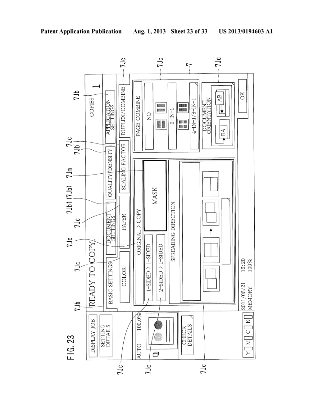 Apparatus for Outputting Image, Apparatus for Inputting Image, Computer,     Method for Displaying Screen, and Computer-Readable Storage Medium for     Computer Program - diagram, schematic, and image 24