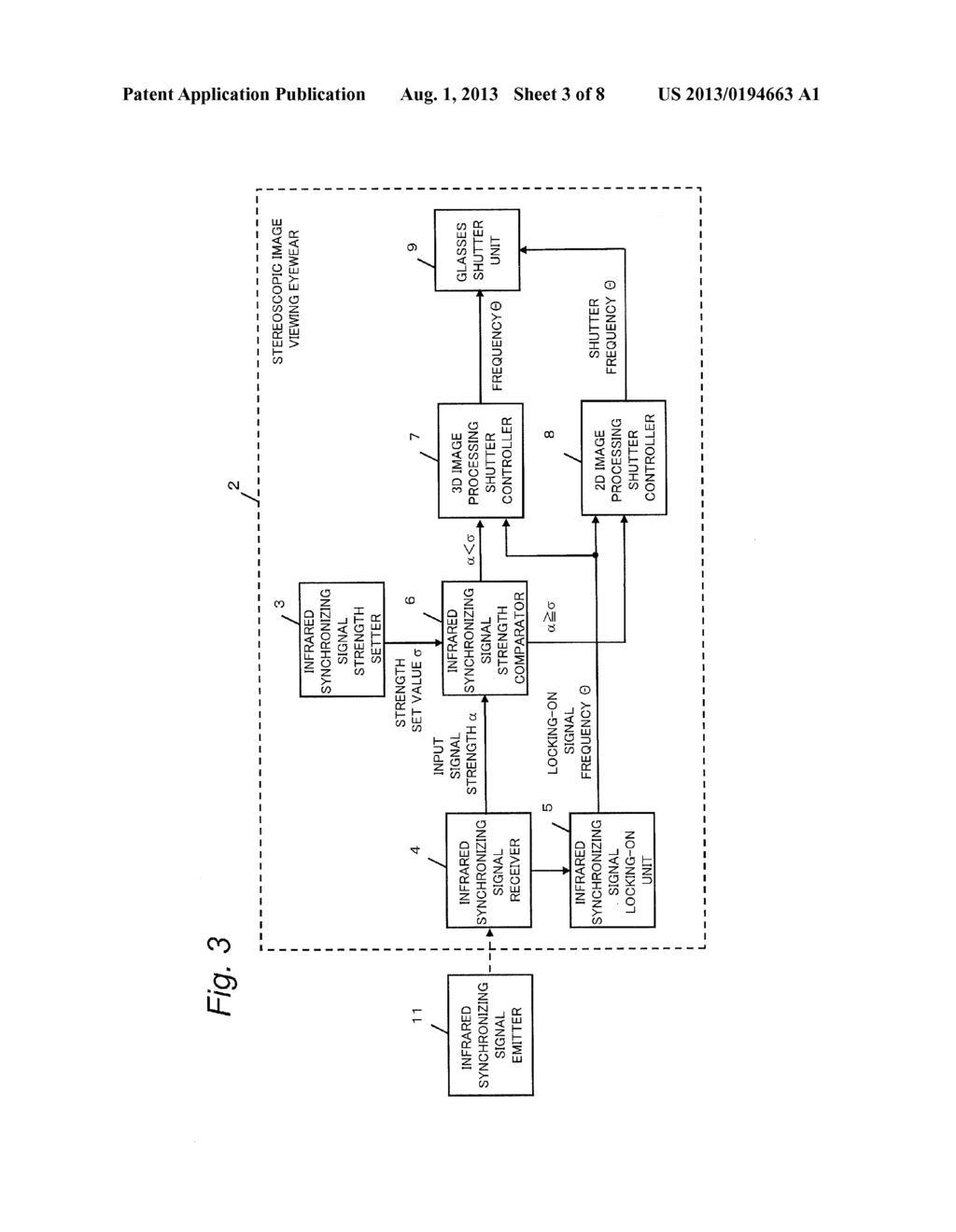 STEREOSCOPIC IMAGE VIEWING EYEWEAR AND METHOD FOR CONTROLLING THE SAME - diagram, schematic, and image 04