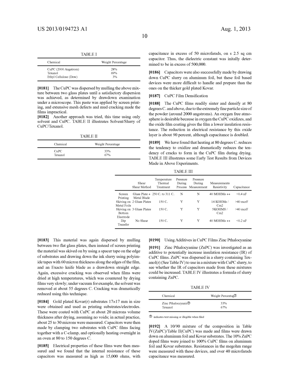 USE OF ORGANIC AND ORGANOMETALLIC HIGH DIELECTRIC CONSTANT MATERIAL FOR     IMPROVED ENERGY STORAGE DEVICES AND ASSOCIATED METHODS - diagram, schematic, and image 53