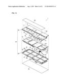 ELECTRONIC EQUIPMENT AND STRUCTURE INCLUDING BATTERY UNIT diagram and image