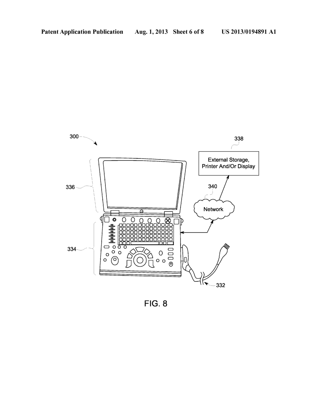 METHOD AND SYSTEM FOR MONITORING A TRANSDUCER ARRAY IN AN ULTRASOUND     SYSTEM - diagram, schematic, and image 07