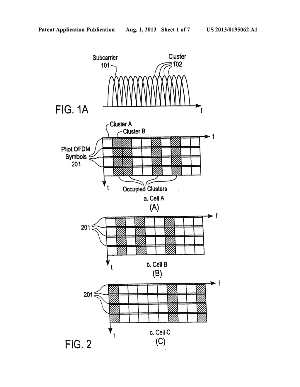 MULTI-CARRIER COMMUNICATIONS WITH ADAPTIVE CLUSTER CONFIGURATION AND     SWITCHING - diagram, schematic, and image 02