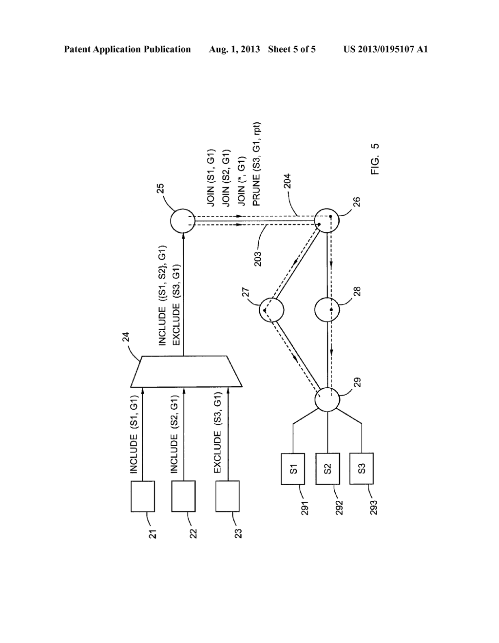 Method for Managing Multicast Traffic in a Data Netwrok and Network     Equipment Using Said Method - diagram, schematic, and image 06