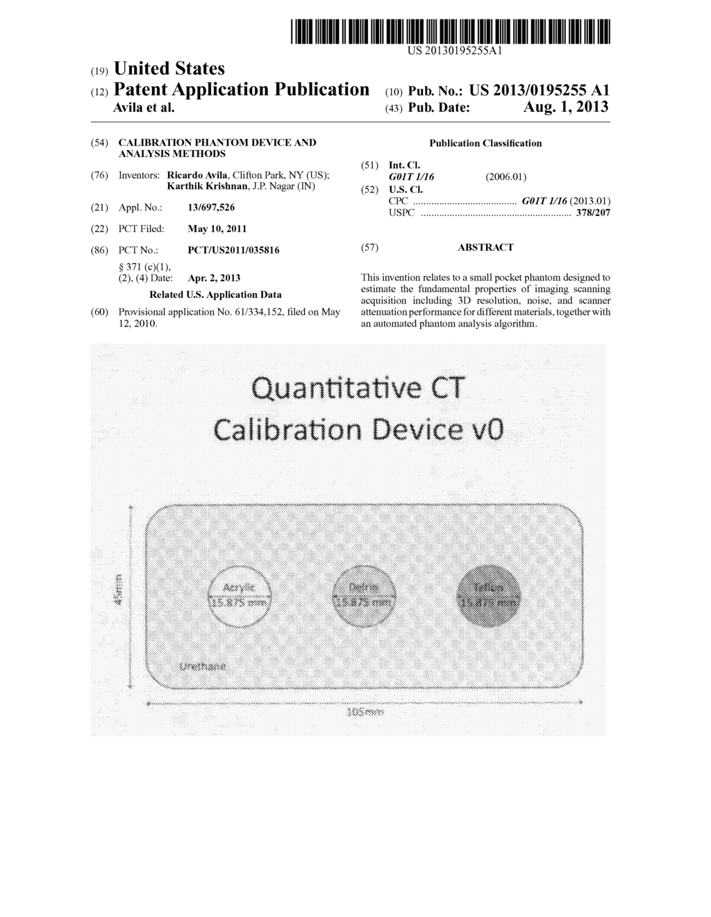 Calibration Phantom Device and Analysis Methods - diagram, schematic, and image 01
