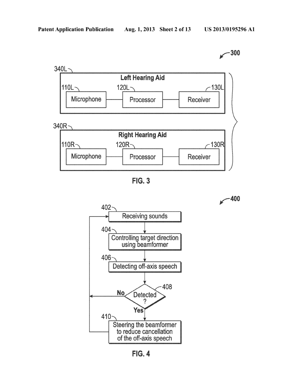 HEARING AIDS WITH ADAPTIVE BEAMFORMER RESPONSIVE TO OFF-AXIS SPEECH - diagram, schematic, and image 03