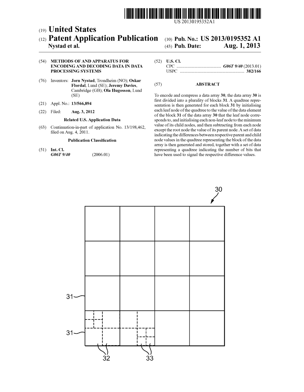 METHODS OF AND APPARATUS FOR ENCODING AND DECODING DATA IN DATA PROCESSING     SYSTEMS - diagram, schematic, and image 01