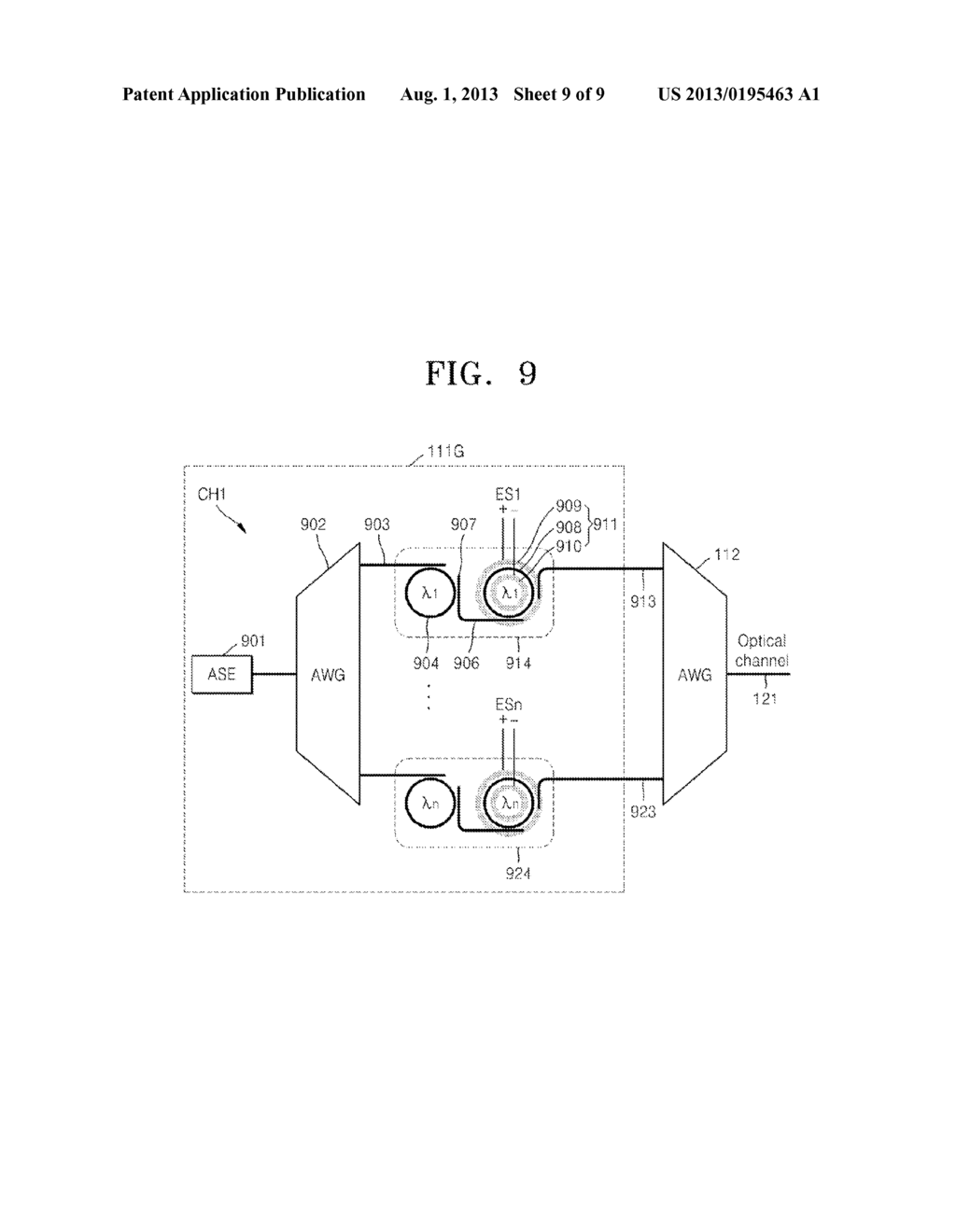 OPTICAL TRANSMITTER AND OPTICAL COMMUNICATION SYSTEM USING RESONANCE     MODULATOR THAT IS THERMALLY COUPLED - diagram, schematic, and image 10