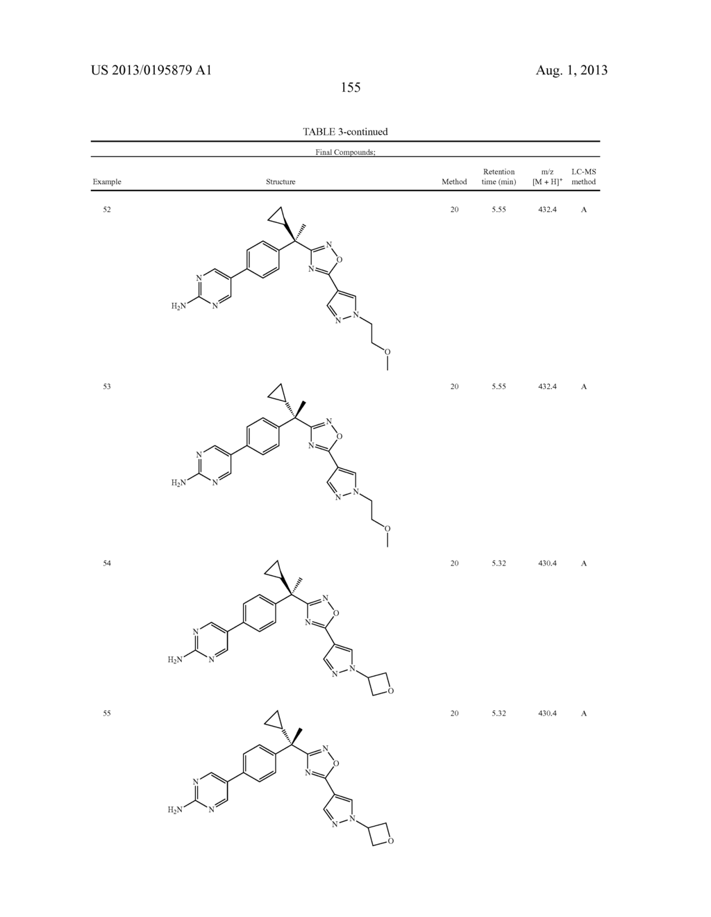 OXADIAZOLE INHIBITORS OF LEUKOTRIENE PRODUCTION FOR COMBINATION THERAPY - diagram, schematic, and image 157