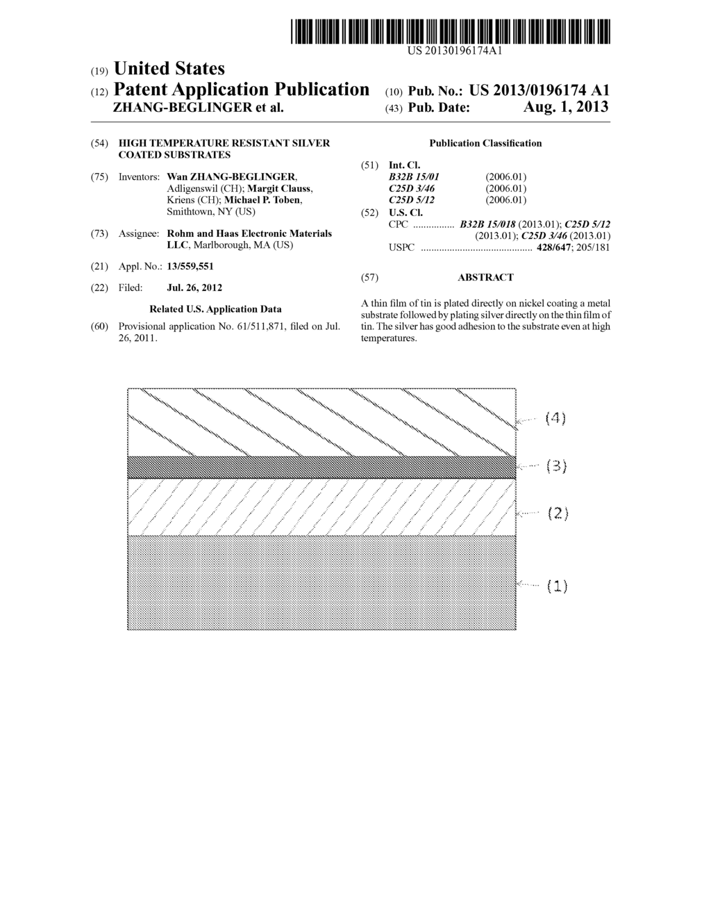 HIGH TEMPERATURE RESISTANT SILVER COATED SUBSTRATES - diagram, schematic, and image 01