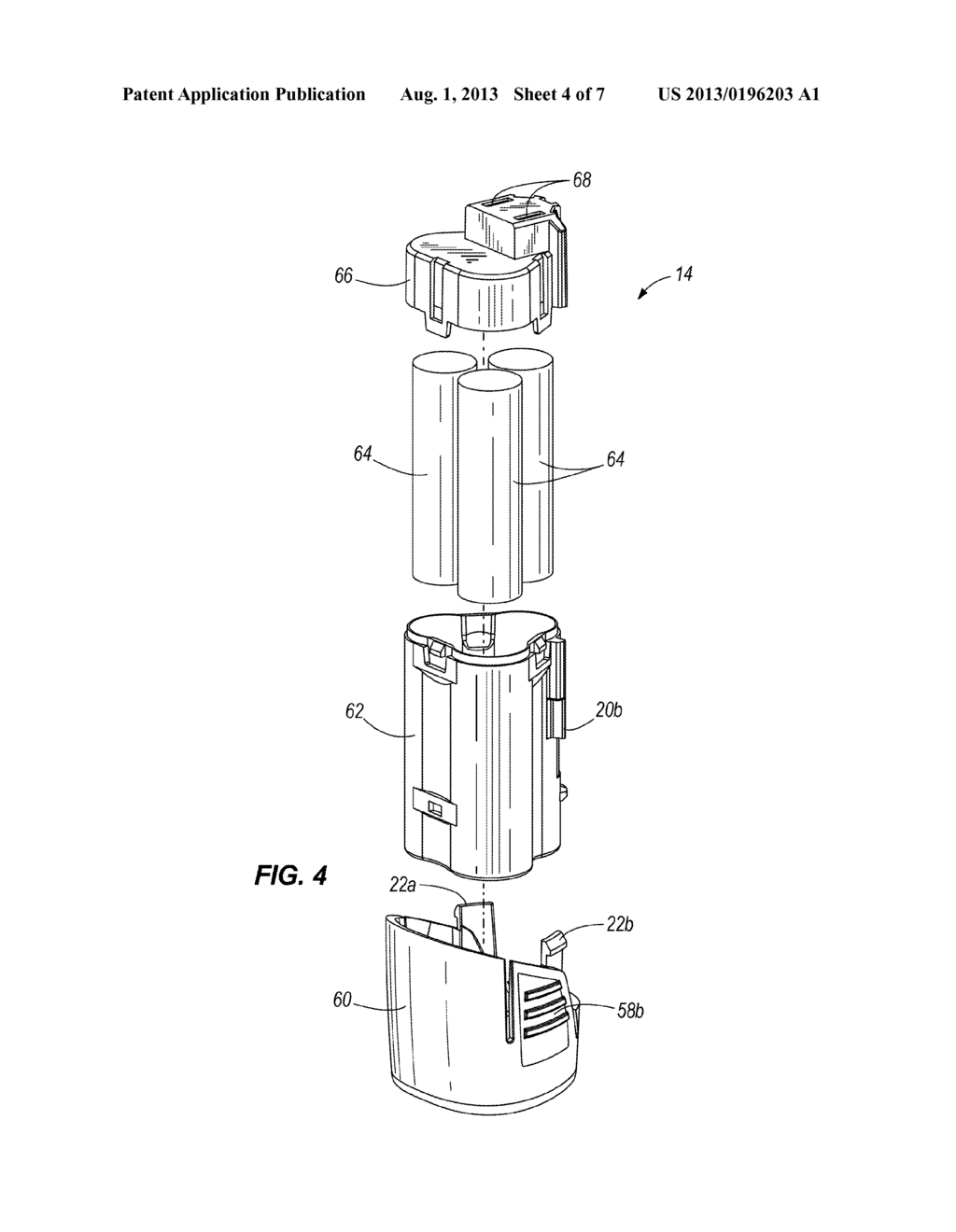 BATTERY RETENTION SYSTEM FOR A POWER TOOL - diagram, schematic, and image 05