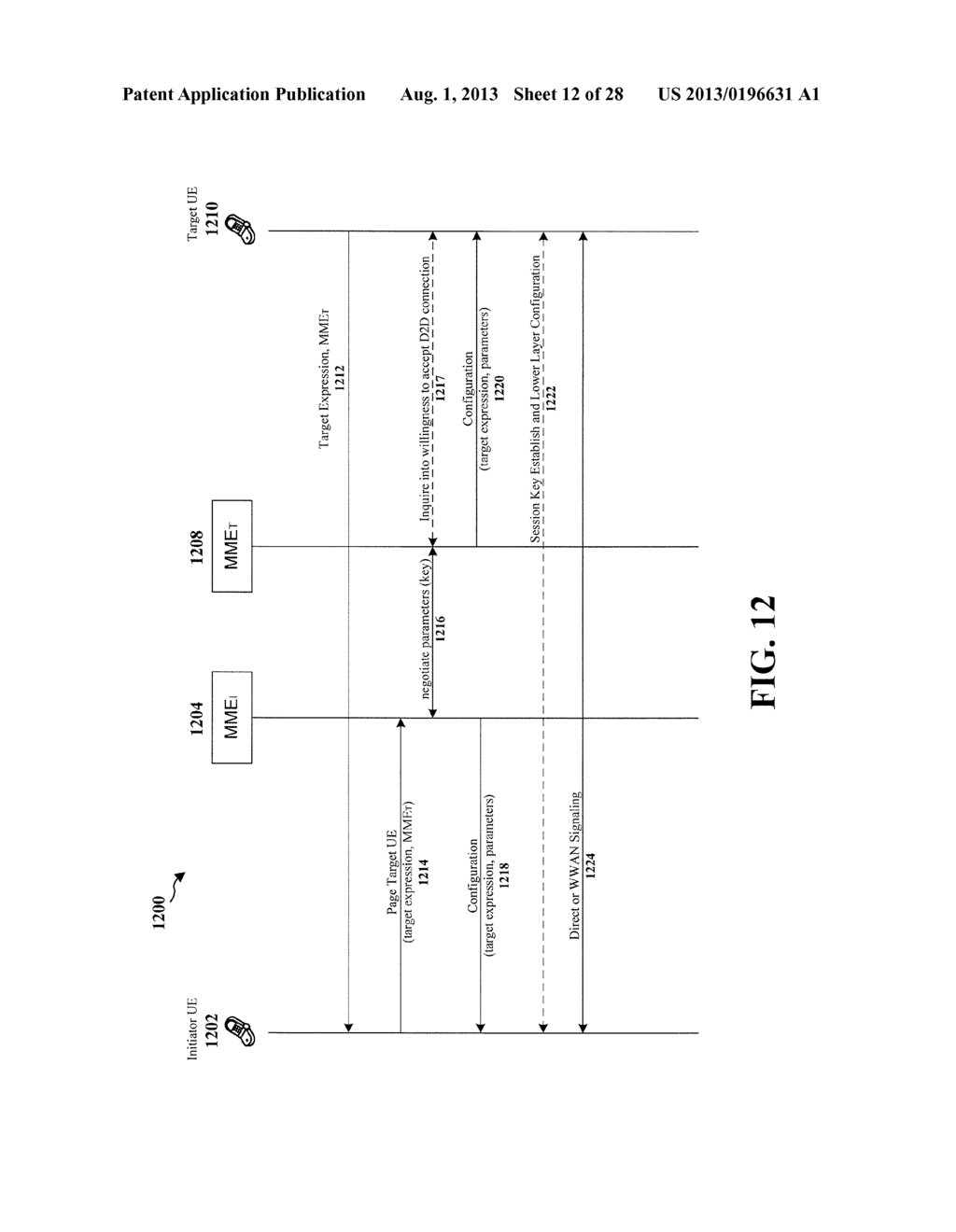 METHODS AND APPARATUS FOR PROVIDING NETWORK-ASSISTED END-TO-END PAGING     BETWEEN LTE DEVICES TRACKED BY DIFFERENT MOBILITY MANAGEMENT ENTITIES - diagram, schematic, and image 13