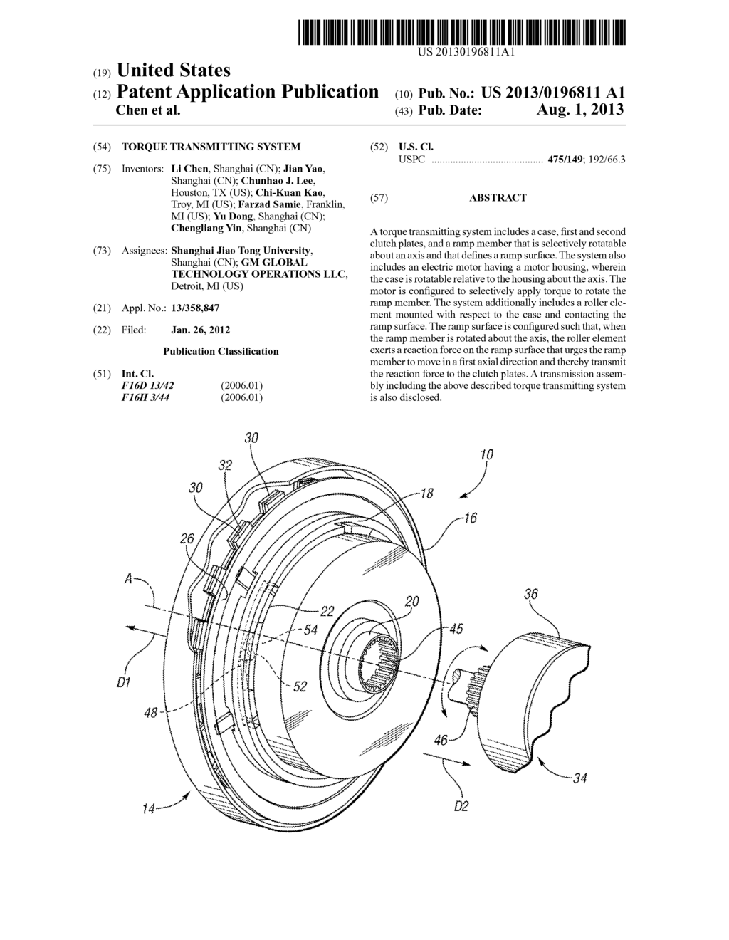 TORQUE TRANSMITTING SYSTEM - diagram, schematic, and image 01