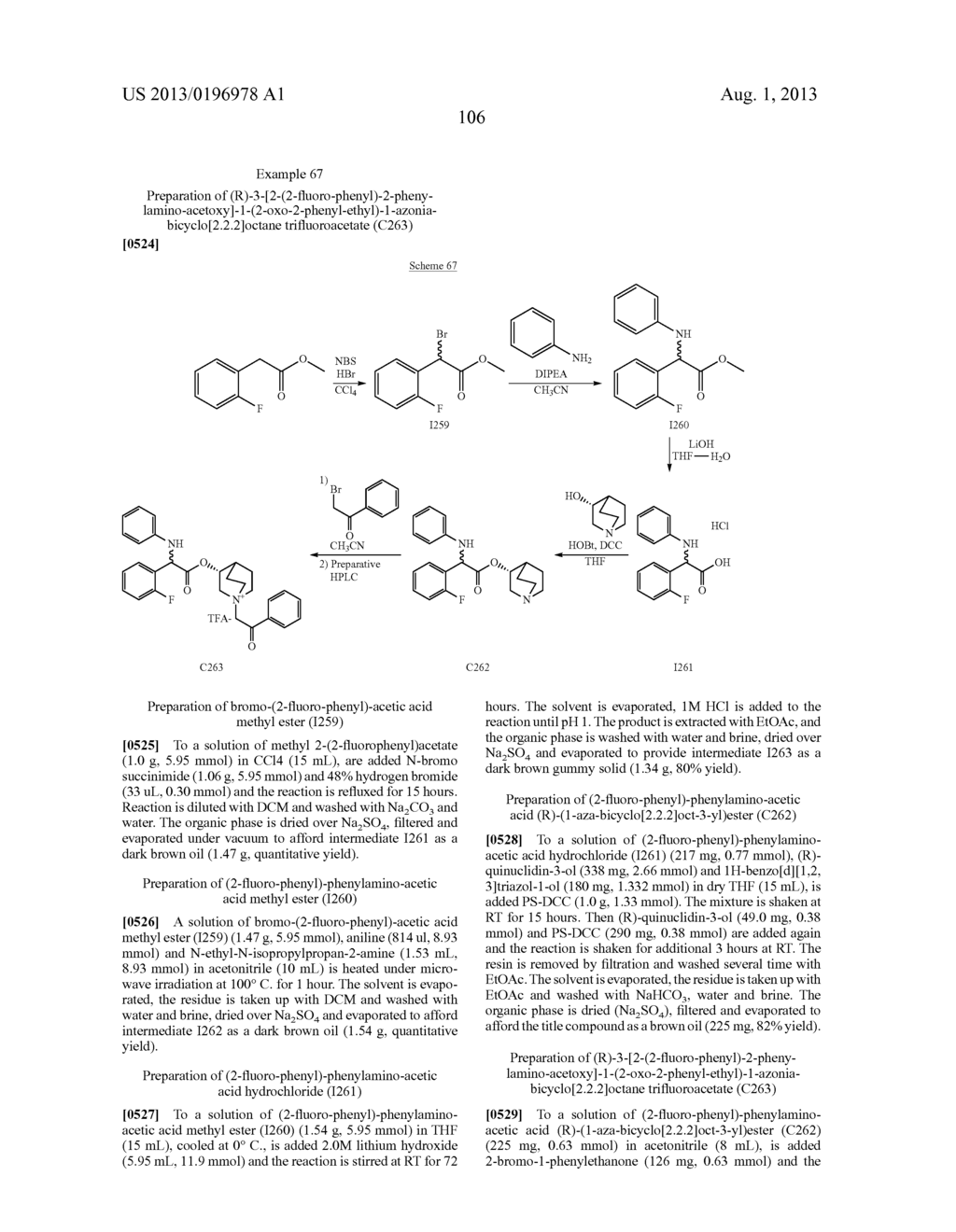 ALKALOID AMINOESTER DERIVATIVES AND MEDICINAL COMPOSITION THEREOF - diagram, schematic, and image 107