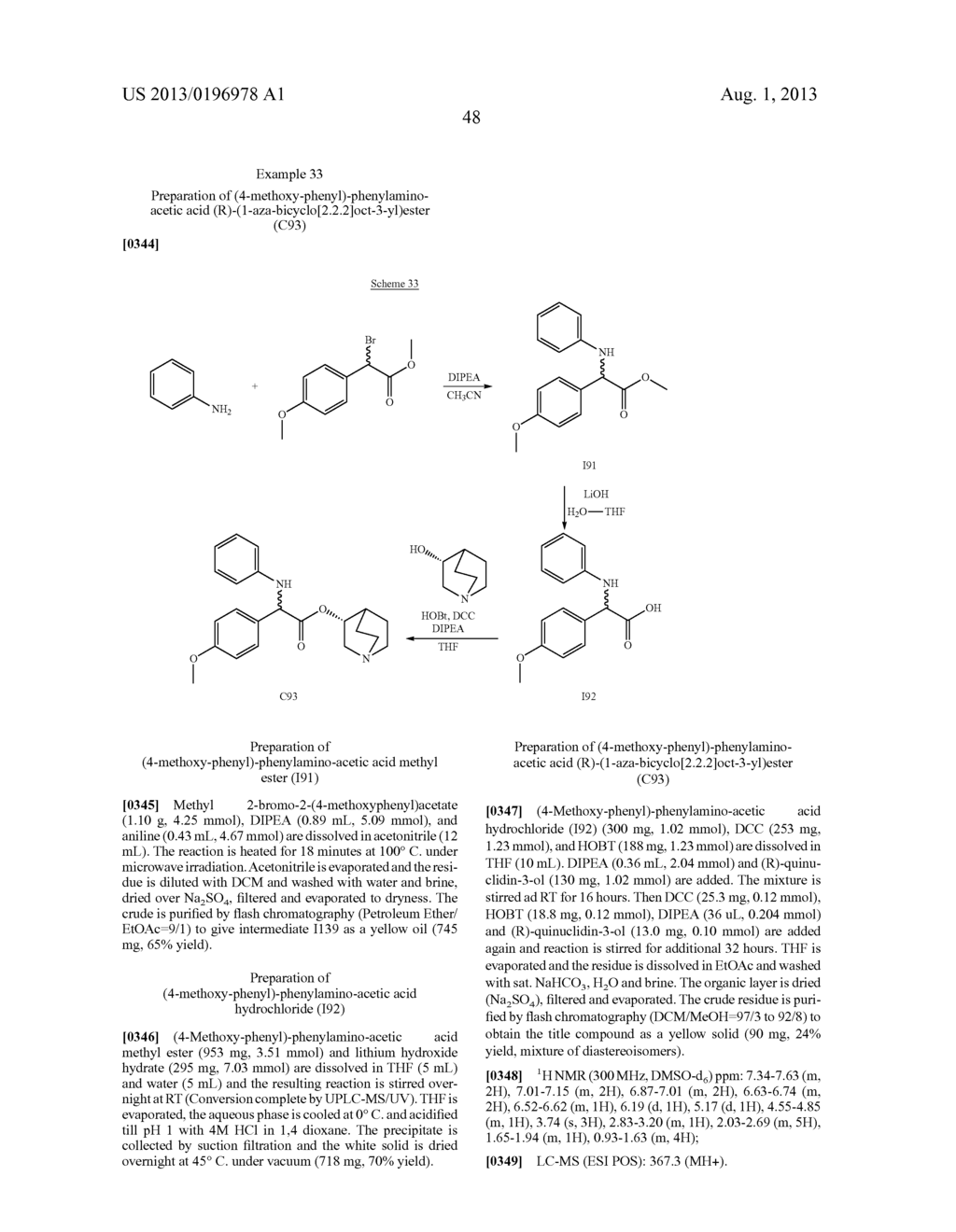 ALKALOID AMINOESTER DERIVATIVES AND MEDICINAL COMPOSITION THEREOF - diagram, schematic, and image 49