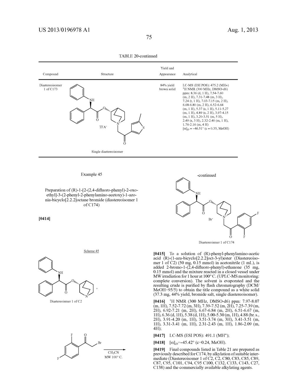 ALKALOID AMINOESTER DERIVATIVES AND MEDICINAL COMPOSITION THEREOF - diagram, schematic, and image 76