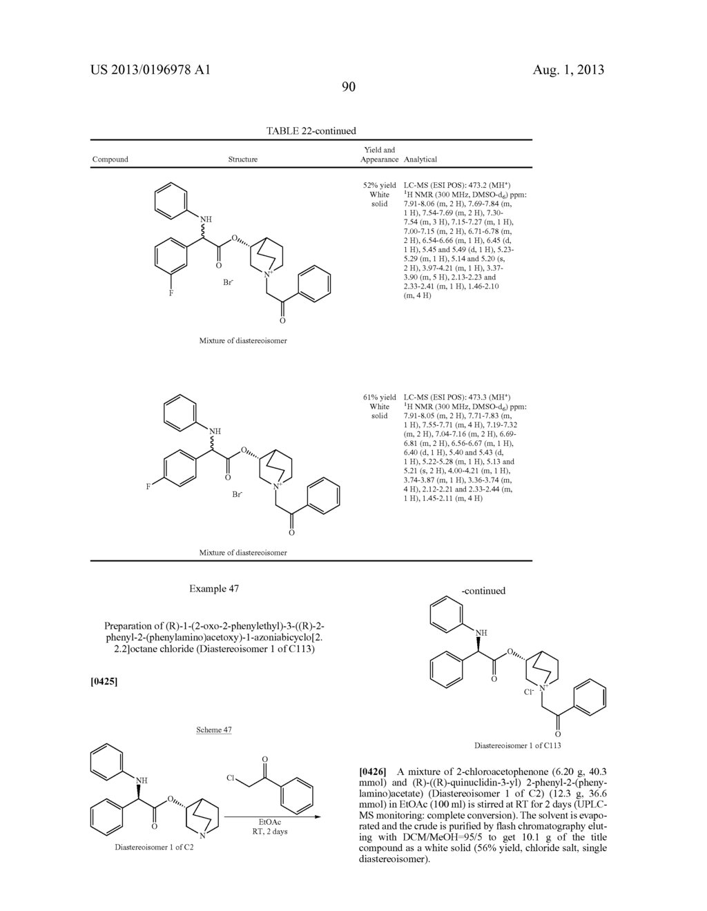 ALKALOID AMINOESTER DERIVATIVES AND MEDICINAL COMPOSITION THEREOF - diagram, schematic, and image 91