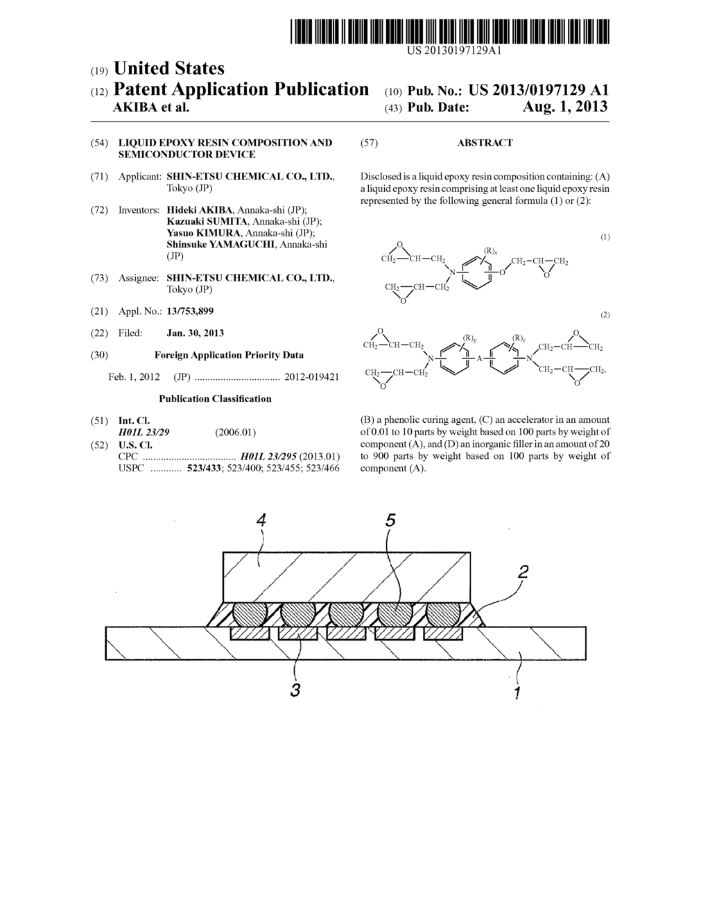 LIQUID EPOXY RESIN COMPOSITION AND SEMICONDUCTOR DEVICE - diagram, schematic, and image 01