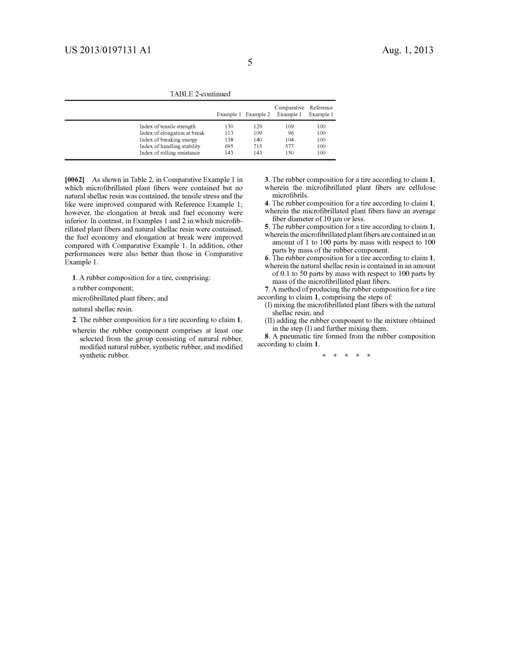 RUBBER COMPOSITION FOR TIRE, METHOD OF PRODUCING THE SAME, AND PNEUMATIC     TIRE - diagram, schematic, and image 06