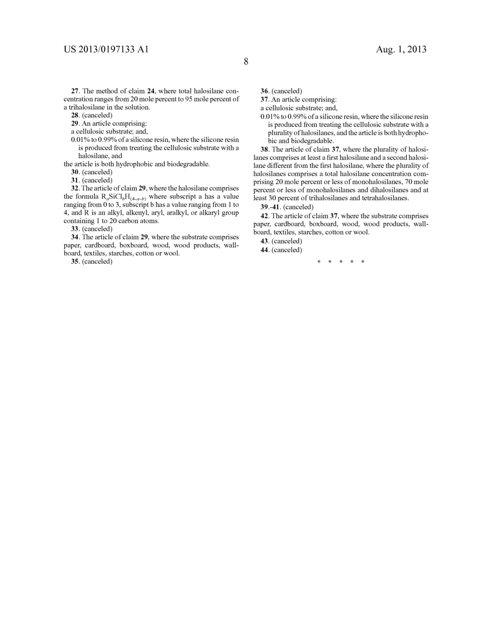 Biodegradable Hydrophobic Cellulosic Substrates And Methods For Their     Production Using Halosilanes - diagram, schematic, and image 09