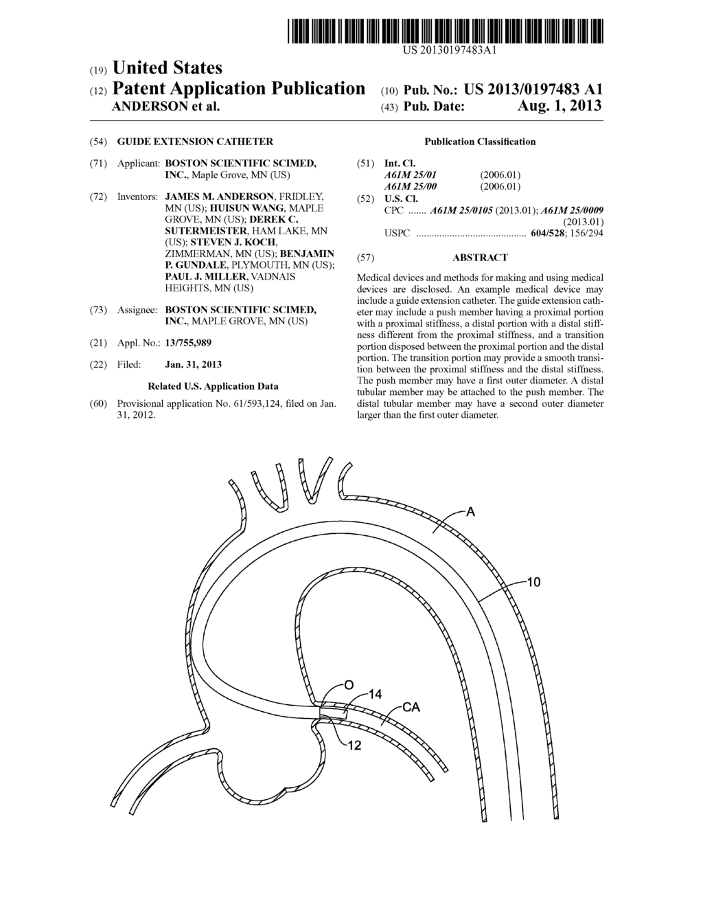 GUIDE EXTENSION CATHETER - diagram, schematic, and image 01