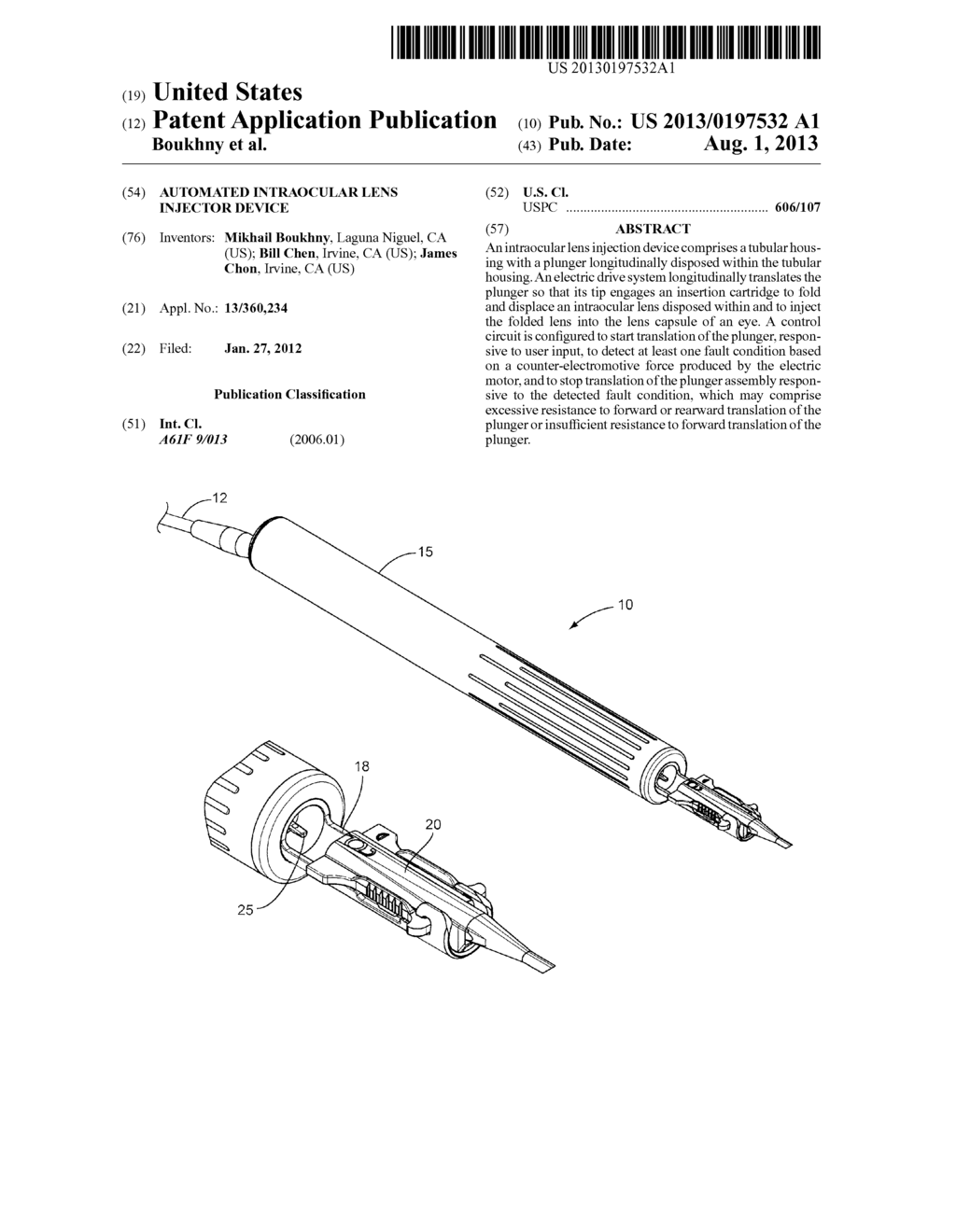 AUTOMATED INTRAOCULAR LENS INJECTOR DEVICE - diagram, schematic, and image 01