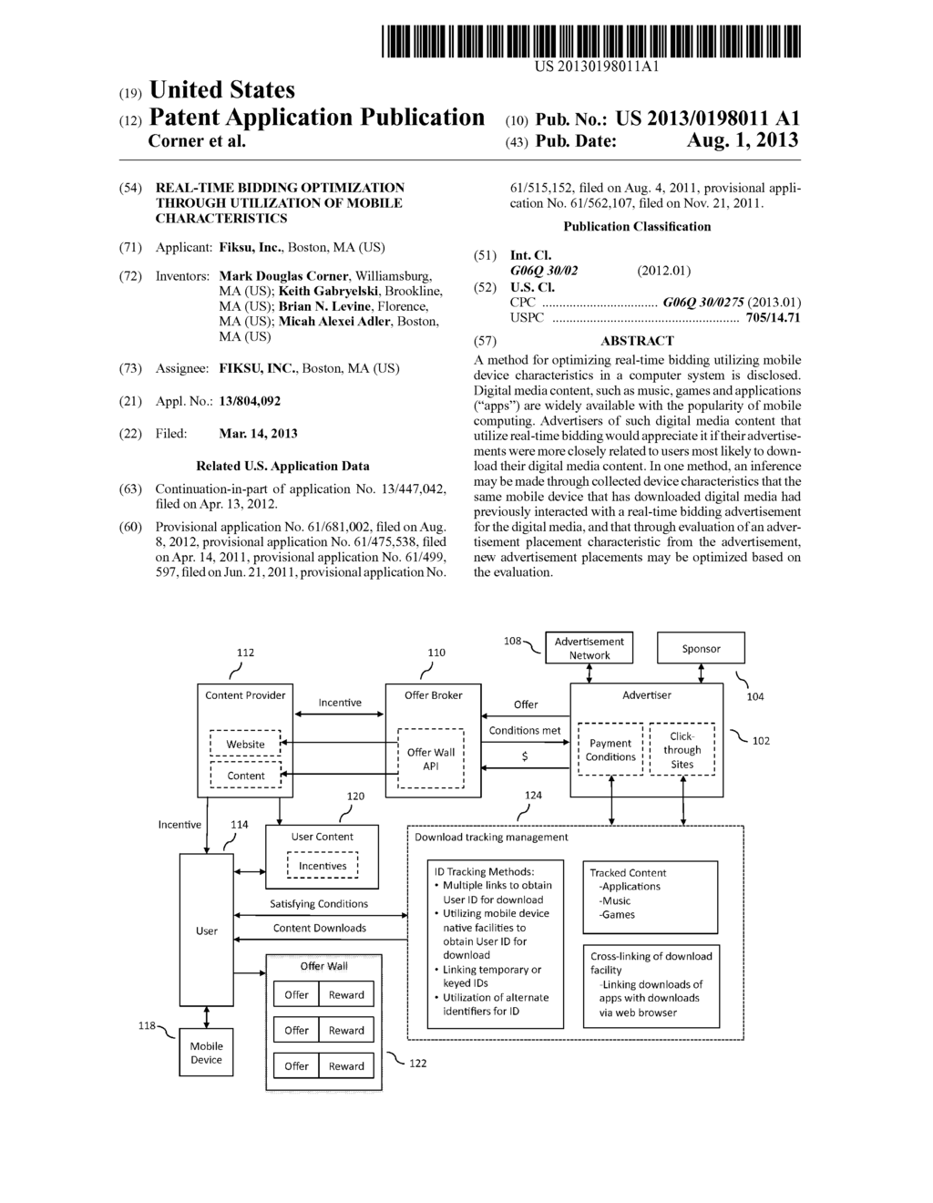 REAL-TIME BIDDING OPTIMIZATION THROUGH UTILIZATION OF MOBILE     CHARACTERISTICS - diagram, schematic, and image 01