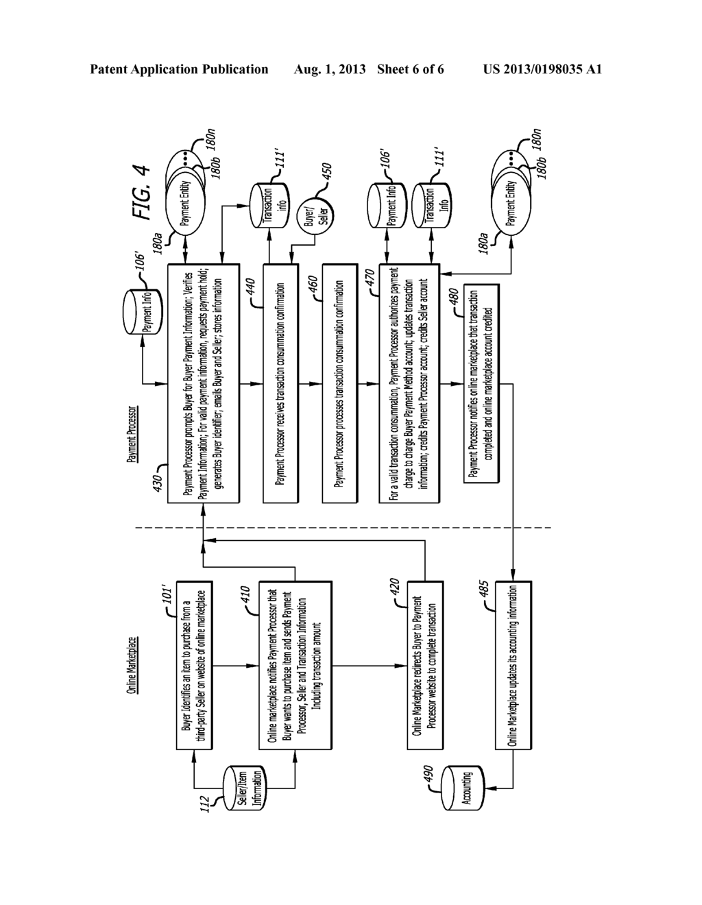 CONFIRMING LOCAL MARKETPLACE TRANSACTION CONSUMMATION FOR ONLINE PAYMENT     CONSUMMATION - diagram, schematic, and image 07