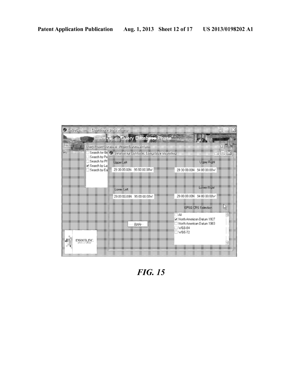 METHOD AND COMPUTER PROGRAM PRODUCT FOR GEOPHYSICIAL AND GEOLOGIC DATA     IDENTIFICATION, GEODETIC CLASSIFICATION, ORGANIZATION, UPDATING, AND     EXTRACTING SPATIALLY REFERENCED DATA RECORDS - diagram, schematic, and image 13