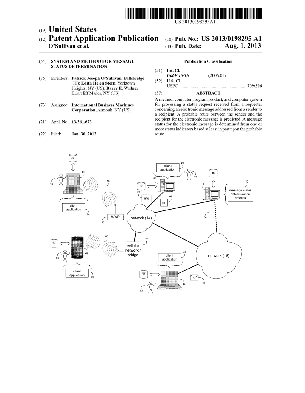 SYSTEM AND METHOD FOR MESSAGE STATUS DETERMINATION - diagram, schematic, and image 01