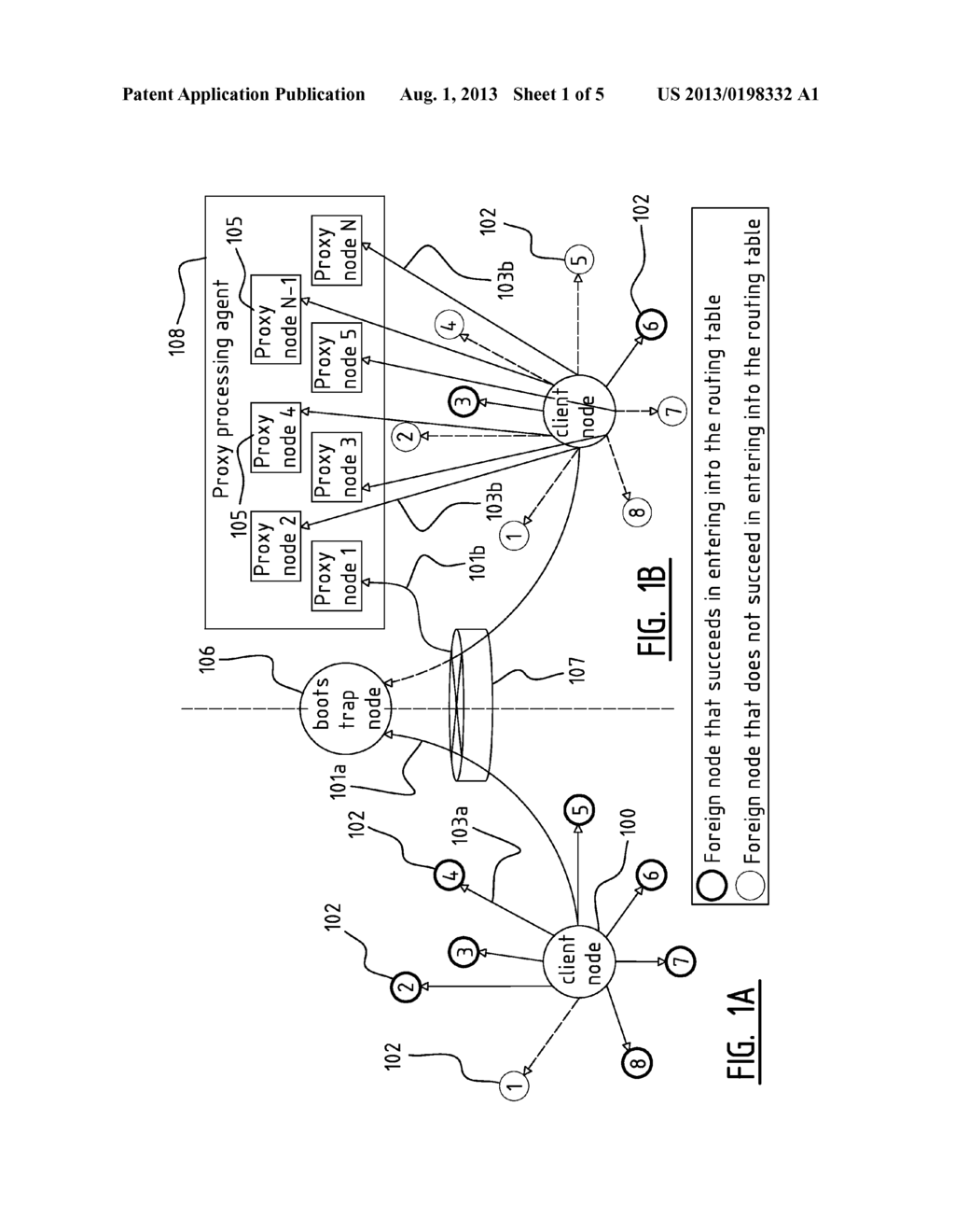 PROCESSING METHOD, PROXY PROCESSING AGENT, SYSTEM AND METHOD FOR FILLING A     ROUTING TABLE OF A DHT CLIENT NODE, ROUTER AND DHT CLIENT NODE - diagram, schematic, and image 02