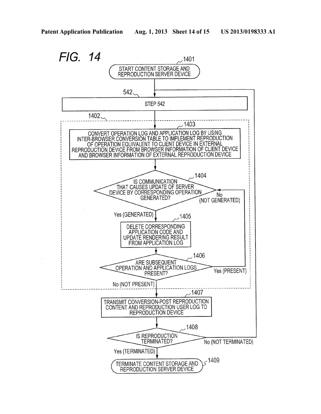 METHOD AND DEVICE FOR RECORDING AND REPRODUCING WEB OPERATION - diagram, schematic, and image 15