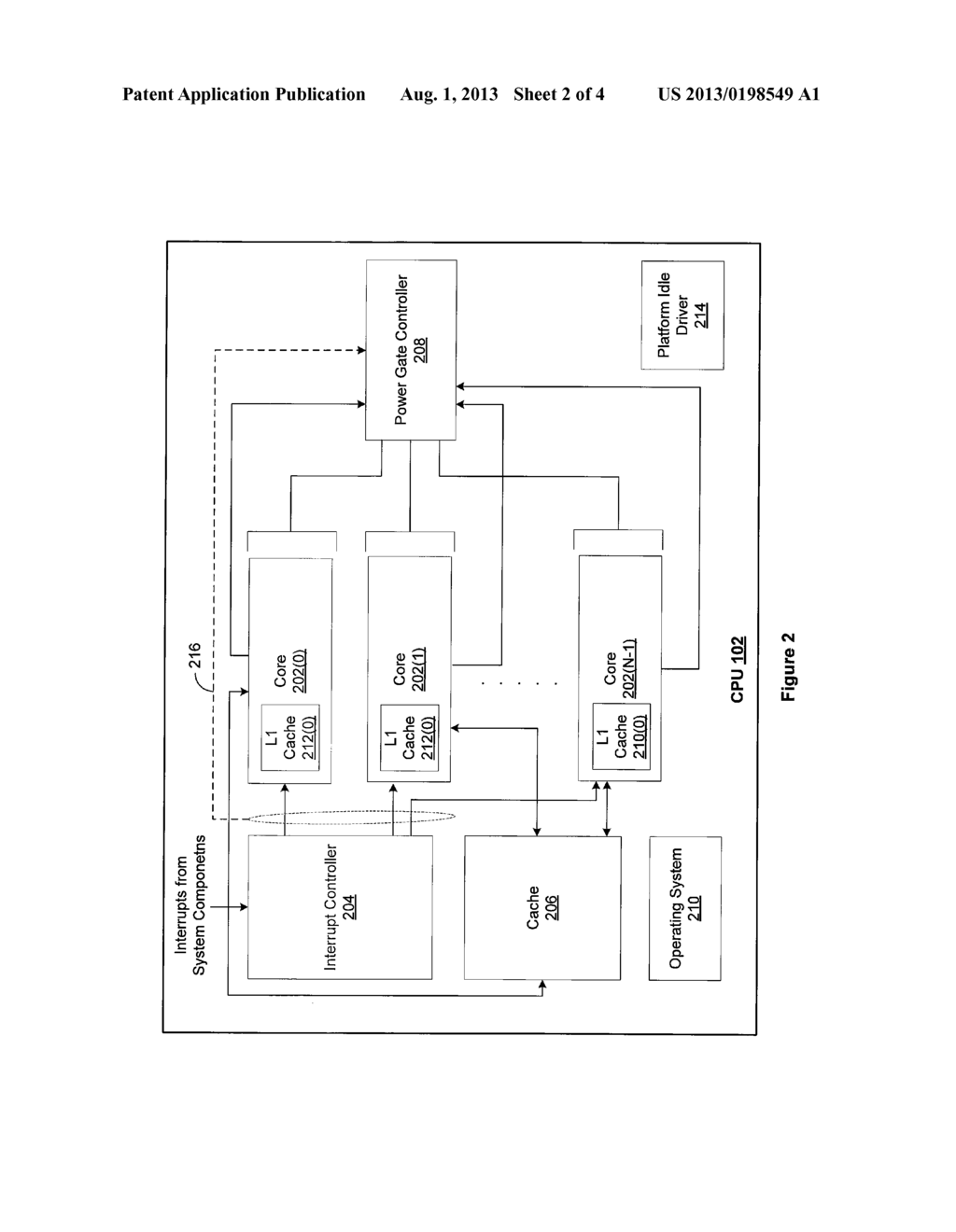 AUTONOMOUS POWER-GATING DURING IDLE IN A MULTI-CORE SYSTEM - diagram, schematic, and image 03