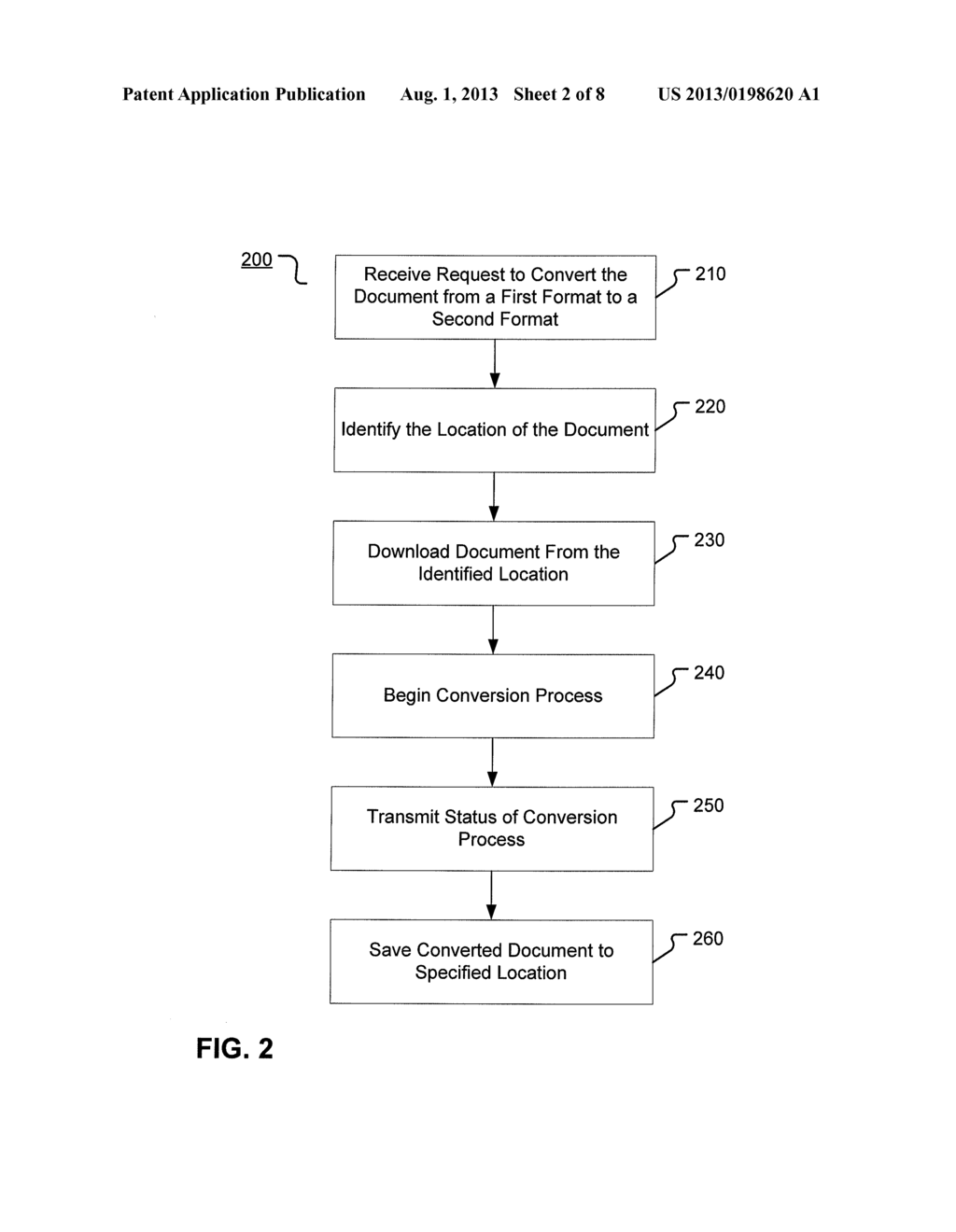 METHOD AND SYSTEM FOR PERFORMING SYNCHRONOUS DOCUMENT CONVERSION - diagram, schematic, and image 03