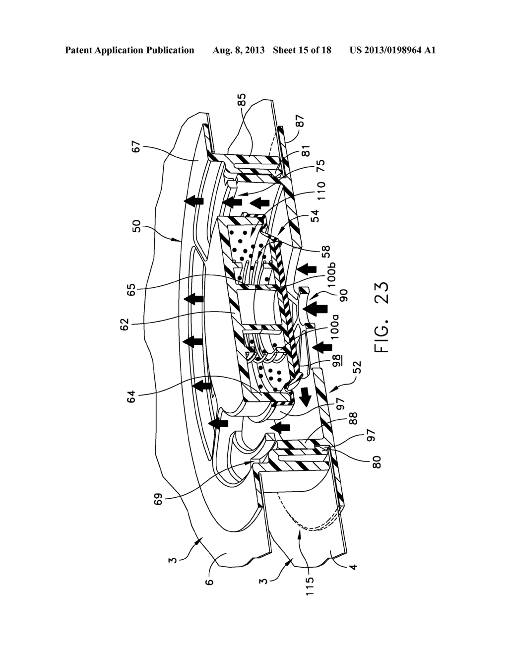 Pneumatic lift with unidirectional valve - diagram, schematic, and image 16