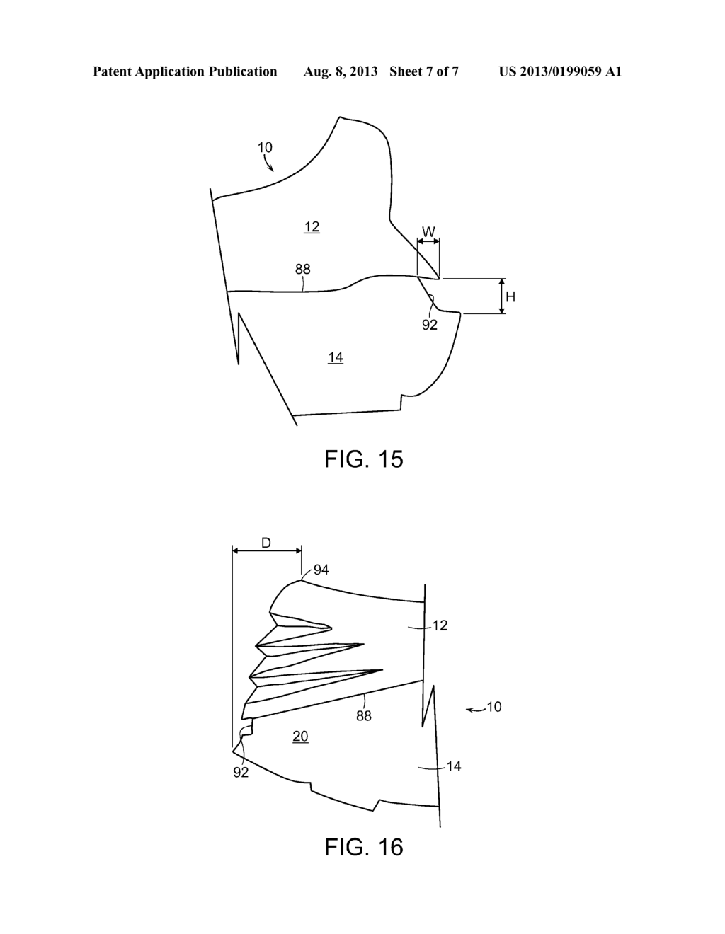 ARTICLE OF FOOTWEAR FORMED FROM TWO PREFORMS AND METHOD AND MOLD FOR     MANUFACTURING SAME - diagram, schematic, and image 08