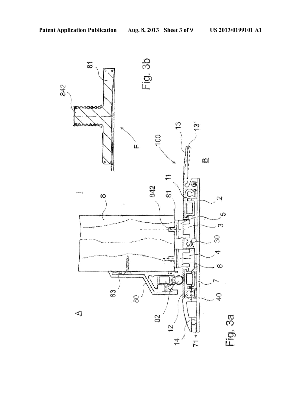 Barrier-free floor threshold, in particular old building or renovation     threshold - diagram, schematic, and image 04