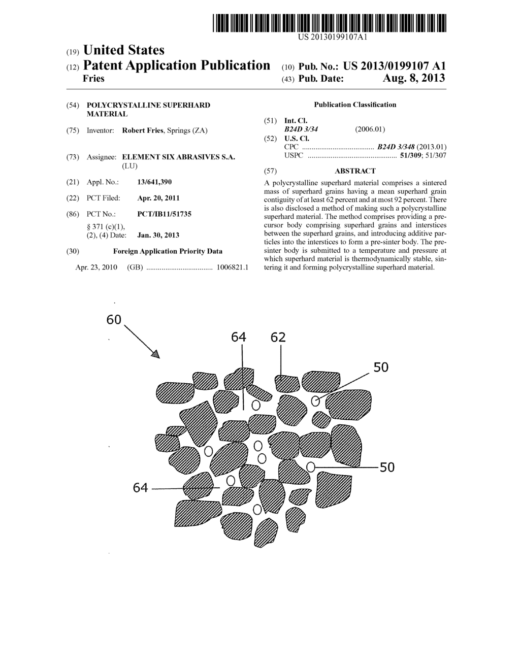 POLYCRYSTALLINE SUPERHARD MATERIAL - diagram, schematic, and image 01